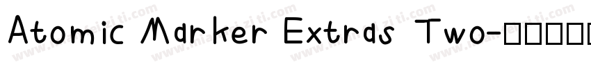 Atomic Marker Extras Two字体转换